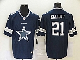 Nike Cowboys 21 Ezekiel Elliott Navy Team Big Logo Vapor Untouchable Limited Jersey,baseball caps,new era cap wholesale,wholesale hats